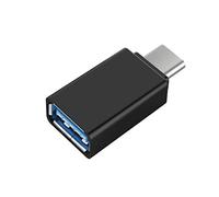 Adaptador USB-C a USB 3.0, Transferencia de Datos de Alta Velocidad, Carga, USB-C a USB-A, Negro