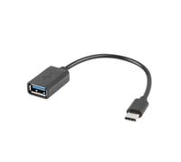 Adaptador USB-C a USB-A Lanberg 15cm - Macho-Hembra Negro
