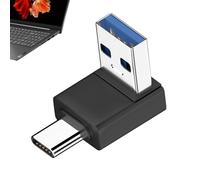 Adaptador USB C a USB A - Mini convertidor de carcasa de aluminio | Conector macho tipo C - Diseño de datos compacto, cargador de laptop, uso de de viaje, enchufe de transferencia de disco U
