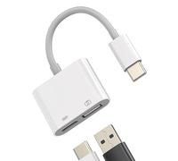 Adaptador USB-C a USB A para iPhone 15 Pro Max Plus OTG Adaptador 2 en 1 Puerto Cargador Accesorios Compatible con Samsung Apple iPad 10, Air4/5, Mini6, Pro 12.9 MacBook Thunderbolt Carga YCJ
