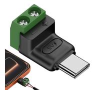 Adaptador USB C a USB | Conector de terminal macho de 2 pines - USB tipo C macho de 2 pines conector de carga de crimpado para reparación de teléfonos celulares, tabletas, cámaras y electrodomésticos