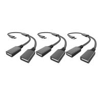 Adaptador USB C a USB doble hembra Tipo C a divisor USB doble Adaptador usb c a doble usb 2.0 Convertidor de cable divisor doble usb 2.0 OTG para MacBook Pro, Google Pixel, Galaxy S9 / S8 / Note 8