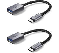 Adaptador USB C a USB Syntech, paquete de 2 adaptadores USB C a USB3, adaptador Thunderbolt3 a USB hembra, cable OTG compatible