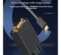 Adaptador USB-C a VGA Cable convertidor VGA tipo C a D-Sub de 15 pines