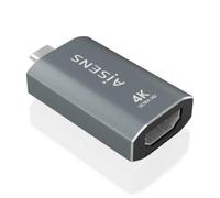 Adaptador USB-C AISENS A109-0862 HDMI 4K@60Hz Aluminio Plug and Play Gris