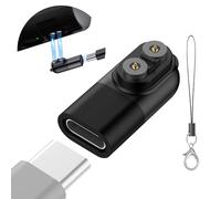 Adaptador USB-C Compatible para LEDLENSER H5R/H7R/H15R/P18R - Negro | Adaptador de carga tipo C magnético, compatible con LEDLENSER H5R, H7R, H15R y P18R - Color negro