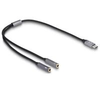 Adaptador USB-C con salida de audio y micrófono