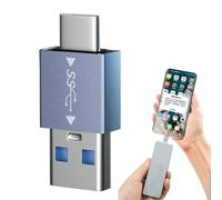 Adaptador USB C, convertidor USB C macho a hembra tipo C a A, puertos 3.0, lector de tarjetas de memoria de almacenamiento, compatible con suministros de dispositivos tipo C para el trabajo, jugar