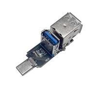 Adaptador USB C de 3 puertos: 1 USB 3.0 + 2 puertos USB 2.0, transferencia de datos de alta velocidad para dispositivos portátiles y PC, concentradores USB C