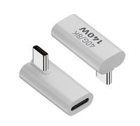 Adaptador USB C de ángulo recto - Adaptador USB C de 90 grados, lleva este adaptador USB C a cualquier lugar y di adiós a instalaciones complicadas | Adaptador de extensión USB C Tipo C 8K 60Hz USB