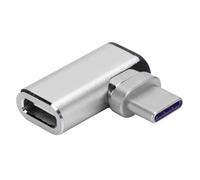 Adaptador USB C de carga de potencia escalable, carcasa de aluminio duradera de tipo ángulo recto con compatibilidad VGA y orientación de enchufe