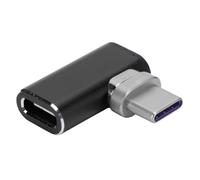 Adaptador USB C de carga de potencia escalable, carcasa de aluminio duradera en ángulo recto con compatibilidad VGA y orientación de enchufe