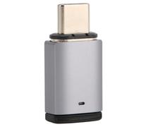 Adaptador USB C de carga rápida, adaptador magnético USB C con soporte para transmisión de datos de 100 W para MacBook Pro Air, diseño compacto,