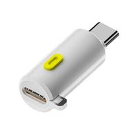 Adaptador USB C de cuerpo de metal de 240 W de carga y salida de video de 8 K a 60 Hz, extensor USB C con pantalla digital, diseño de conmutación de energía, convertidor de potencia con control de