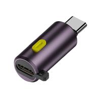 Adaptador USB C de cuerpo de metal de 240 W de carga y salida de video de 8 K a 60 Hz, extensor USB C con pantalla digital, diseño de conmutación de energía, convertidor de potencia con control de
