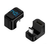 Adaptador USB C giratorio de 180 grados para una conectividad perfecta que ofrece un rendimiento de datos de 20 Gbps y carga de 140 W (visualización de números)
