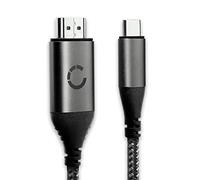 Adaptador USB C HDMI 2.0 macho a macho - Transimisión de archivos de vídeo y audio resolución ultra HD entre smartphones, tablets, notebooks, cámaras de foto y de vídeo y monitores o TV, cable MHL