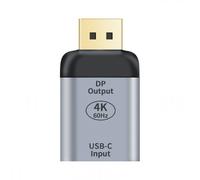 Adaptador USB-C hembra a DisplayPort, 4K 60Hz Plug and Play para tabletas, Surface Book, Dell Envy, SPDIF óptico estéreo L/