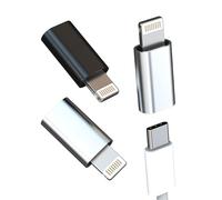 Adaptador USB C Hembra a Lightning Macho (3 Pack)para IPhone 14 13 Pro Max Certificado MFI para Apple Cargador Rapida Cable Tipo C Conector para iPad Datos Charger Carregador Portatil Coche Accesorios