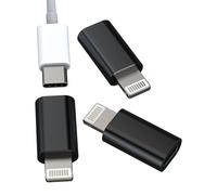 Adaptador USB C hembra a Lightning macho (3pack) para iPhone 14 Pro Max carga rápida conector tipo C cable para Apple MFi Certified para iPad convertidor toma cable tipo C adaptadores cargador
