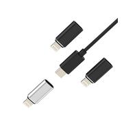 Adaptador USB C Hembra a Lightning Macho Cargador(3pack)para IPhone 14 13 12 11 Pro Max para Apple Tipo C Rapida Cable Conector para iPad Air Enchufe Datos Charger Portatil Carregador Coche Accesorios