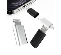 Adaptador USB C hembra a Lightning macho (paquete de 3) cable de carga tipo C compatible con Apple para iPhone 13 12 11 Pro Max Mini Xs Se X Xr 8 Plus para iPad Air Converter Cable de carga conector