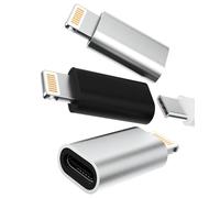 Adaptador USB C hembra a Lightning macho, paquete de 3 conectores convertidores de carga Thunderbolt 4 para Apple para iPhone 14 13 12 11 Pro Max X XS XR SE XS Max 7 8 para iPad Pro Sync Cable de
