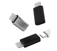 Adaptador USB C hembra a Lightning macho (paquete de 3) tipo C, cable de carga para Apple iPhone 14, 13, 12, 11, Pro Max, Mini, Xs Se 6, 7, 8 Plus, X, Xr, iPad Air 2018, convertidor de sincronización