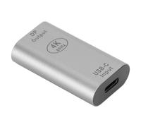 Adaptador USB C hembra a Mini DisplayPort DP macho 4K60Hz compatible con transmisión espejo HD 1080P con conexión instantánea Plug and Play para
