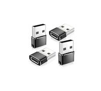 Adaptador USB-C Hembra a USB-A Macho (Paquete de 4) - Soporta Carga Rápida PD