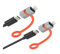 Adaptador USB C hembra Lightning macho para iPhone 14, 13, 12 Pro Max, cable para carga de Apple, adaptador de conector tipo C (2 unidades), convertidor de cable para iPad PD, transferencia de datos