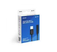 Adaptador Savio AK-74 USB-C a Jack 3.5mm DAC, Audio Hi-Fi, Negro, 36 meses garantía