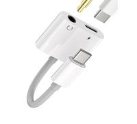 Adaptador USB C Jack Auriculares para Apple iPhone15 Pro Max Plus Para iPad 10、Air4/5、Mini6、Pro 12.9 compatible con Samsung 3,5 Auriculares Cable Aux Divisor Type C Cargador Carga Rápida Puerto Cables