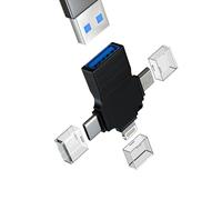 Adaptador USB C Lightning Micro USB a USB-A OTG 3.0 Cable Stick para Apple MFI Certified Cámara Splitter Tarjeta de Memoria Lector de Tarjetas para iPad Conector para iPhone 15 14