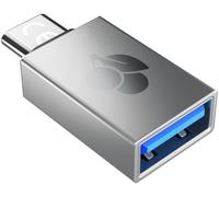 CHERRY 61710036 cambiador de género para cable USB-A USB-C Plata