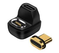 Adaptador USB C magnético de 24 pines en forma de U 180 ° ángulo 40 Gb/s, convertidor de transferencia de datos a hembra