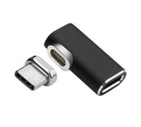 Adaptador USB-C Magnético - MICRO CONECT - 90 - Macho-Hembra - Recto - Negro