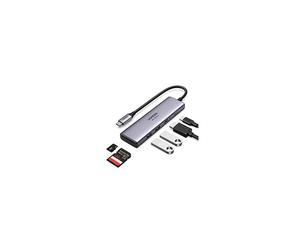 Adaptador USB-C multifuncional - UGREEN - Con PD - Gris