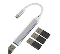 Adaptador USB C OTG 3.0 (4 en 1) para Apple Multipuerto USB A lector de tarjetas MacBook Laptop para iPhone 16 15 Pro Convertidor Thunderbolt Transferencia de datos Almacenamiento externo para iPad
