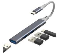 Adaptador USB C OTG 3.0 para iPhone 17 16 Pro Max para Apple para iPad compatible con Samsung S26 tipo C MacBook Port Cable Splitter Multipuerto Estación de acoplamiento Adaptador de carga Convertidor