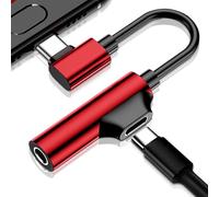 Adaptador USB C para Auriculares - Audio Dong Dong Tipo C Doble función, Auriculares y Adaptador de Cargadores | Adaptadores USB C C a 3.5 mm 2 en 1 Jack de, convertidor de dongle, Convert