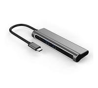 Adaptador USB - C, usb3.1.c, convertidor usb3.0, Extensible a 4k HDMI, 2 usb3.0, SD/TF Reader Card and PD Cargando, aplicable a MacBook Pro 2019/2018, Google chromiebook, DELL XPS (Espacio Gris)
