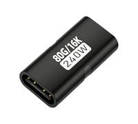 Adaptador USB ĆHembra A Hembra - Suministro De Energía De 240 W | Acoplador USB С De Transferencia De Datos De 80 Gbps, Admite Vídeo De 16 K A 60 Hz, Conector De Extensión Tipo C Para Computadora Por