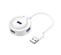 Adaptador USB de 4 puertos para ampliar sin esfuerzo teclados, portátil, escritorio, PC, amplia compatibilidad