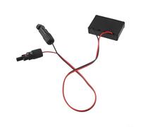 Adaptador USB de panel solar con TIPO-C y puerto CC, voltaje, para estación de energía portátil, cable de carga de generador solar con entrada de 12 V CC, para exteriores