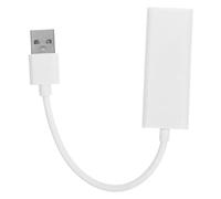 Adaptador USB Ethernet para portátil con Interfaz Fast Mbps LAN Tarjeta de Red Plug and Play Compatible con múltiples Dispositivos, Elegante diseño White para una conexión fiable con Cable