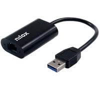 Adaptador USB Gigabit - RJ45 (Negro) - NILOX