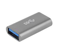 Adaptador USB hembra a hembra de metal de alta velocidad USB acoplador extensor convertidor para PC portátil cable de datos USB