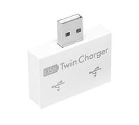 Adaptador USB Hub | Convertidor Multi-Port USB Hub - Expansión de Facturación en Tiempo para el Hogar, Coche, Escuela y Viajes, 2 puertos USB White Hub, Se référer au descriptif, Consulte la