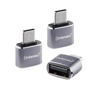 Adaptador USB Intenso A480C USB-A a USB-C Pack 3 antracita aluminio